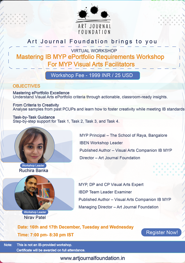 Mastering IB MYP ePortfolio Requirements Workshop - Visual Arts